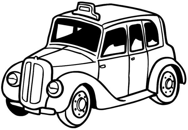 Taxi vinyl sticker. Customize on line.  Autos Cars and Car Repair 060-0478  